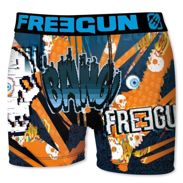 FREEGUN Boxer Ban Orange Enfant Garçon