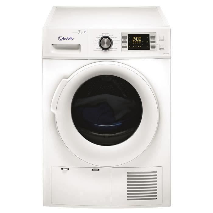 VEDETTE VSF57H2DW Sèche-linge Frontal - 7kg - Pompe à chaleur - A++