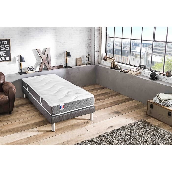 CONFORT DESIGN Matelas 90 x 190 - Mousse - 18 cm - Equilibré - MALAGA