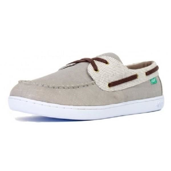 KEEP Chaussures Bateaux Benten Organic Hound Flax - Homme - Gris