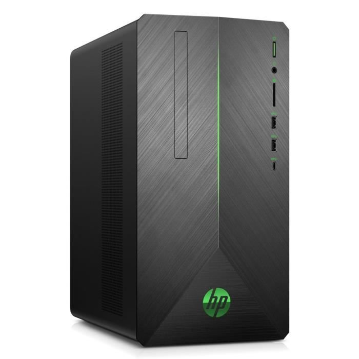 HP PC de Bureau Pavilion Gaming 690-0042nf - Intel Core i5 - RAM 8Go - Stockage 1To + SSD 128Go - NVIDIA GTX 1060 3Go - Windows 10
