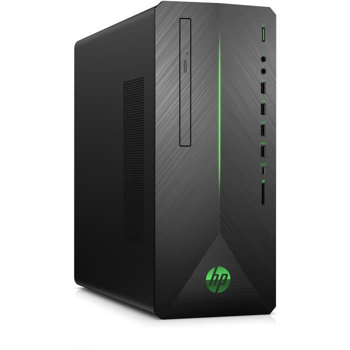 HP PC de Bureau Gamer HP790-0022nf - Core i5-8400 - RAM 16Go - Disque Dur 1To HDD + 128Go SSD - GTX 1070 8Go - Windows 10