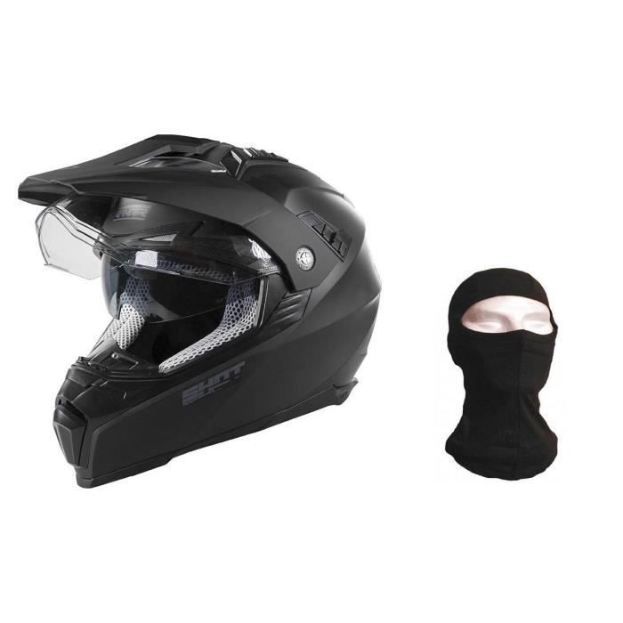 SHOT Casque Ranger Evolution Noir Mat + Cagoule