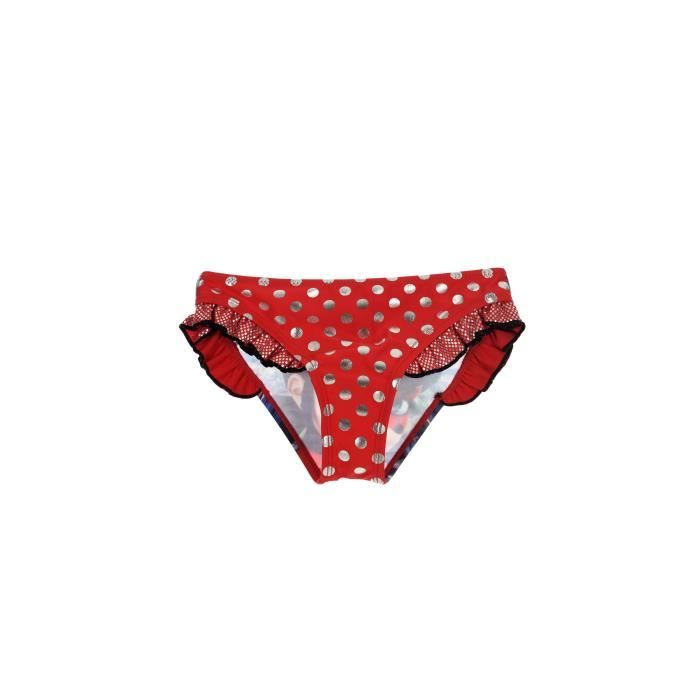 LADY BUG Slip de Bain Rouge Sérigraphié Enfant Fille
