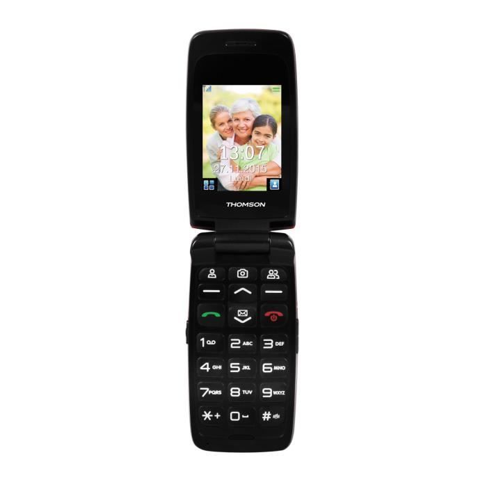 Thomson Serea 62 Rouge - Téléphone pour Senior
