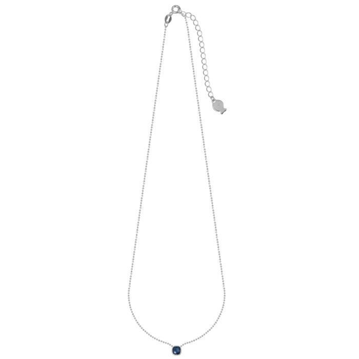 CLIO BLUE Collier Argent Et Quartz Bleu - CO2282