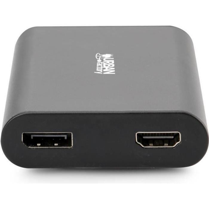 URBAN FACTORY Station mobile USB type-C (port d'affichage)