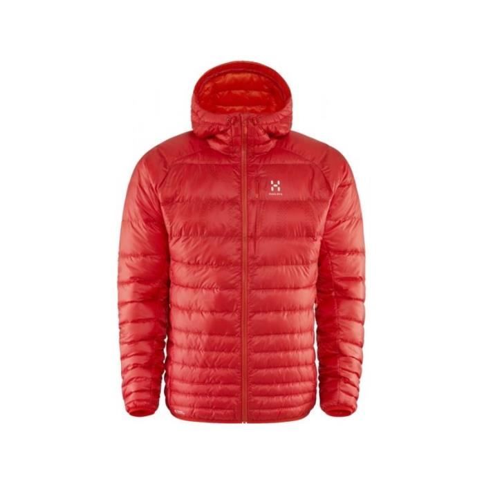 HAGLOFS Veste Essens III Q Down Hood Femme Rouge