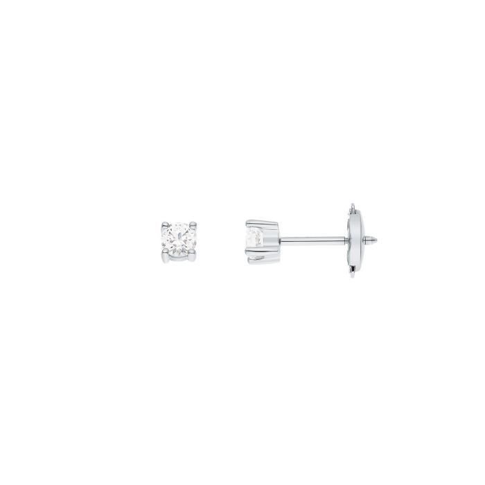 MONTE CARLO STAR Boucles d'oreilles clous Argent 925° et Oxyde de Zirconium Femme