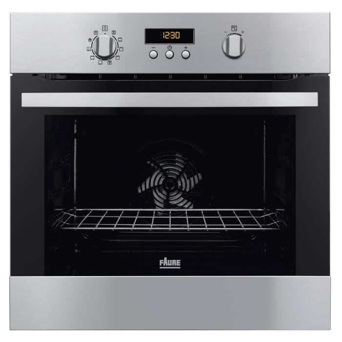 FAURE FOP37902XE - Four électrique encastrable multifonction-68L-Pyrolyse-A+-Inox anti-traces