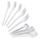 Lot de 20 fourchettes jetables 165 mm blanc