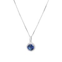 PENDENTIF VENDU SEUL OR ECLAT Pendentif "Bleu merveilleux" Or Blanc 375 PENDENTIF VENDU SEUL OR ECLAT Pendentif "Bleu merveilleux" Or Blanc 375