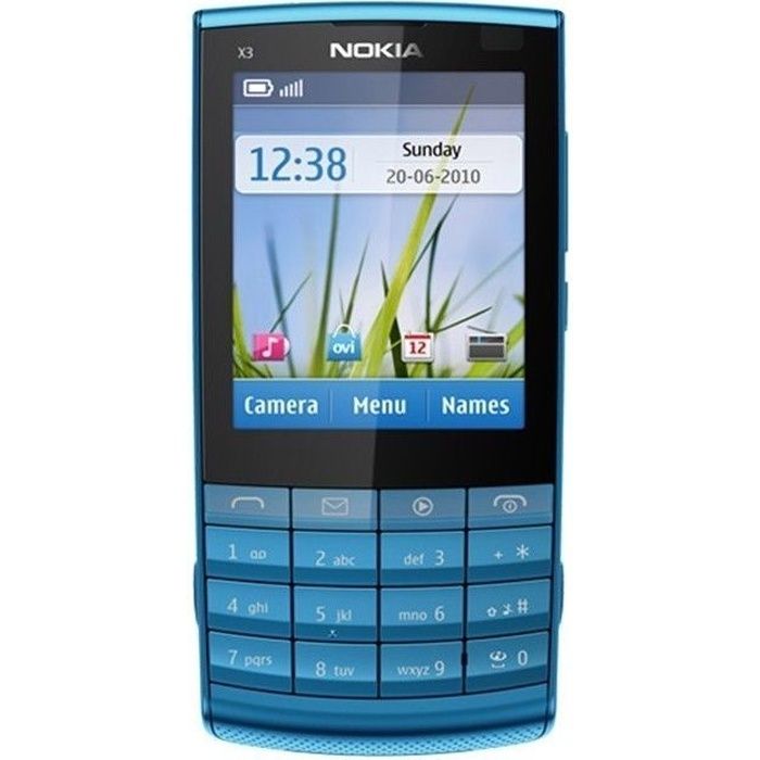 NOKIA X3 02 Bleu   Achat / Vente TELEPHONE PORTABLE NOKIA X3 02 Bleu