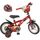 CARS Vélo 12" + Casque - Enfant - Rouge et noir