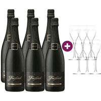 PÉTILLANT & MOUSSEUX Freixenet Brut Cordon Negro 5+1 offerte + 6 flûtes PÉTILLANT & MOUSSEUX Freixenet Brut Cordon Negro 5+1 offerte + 6 flûtes