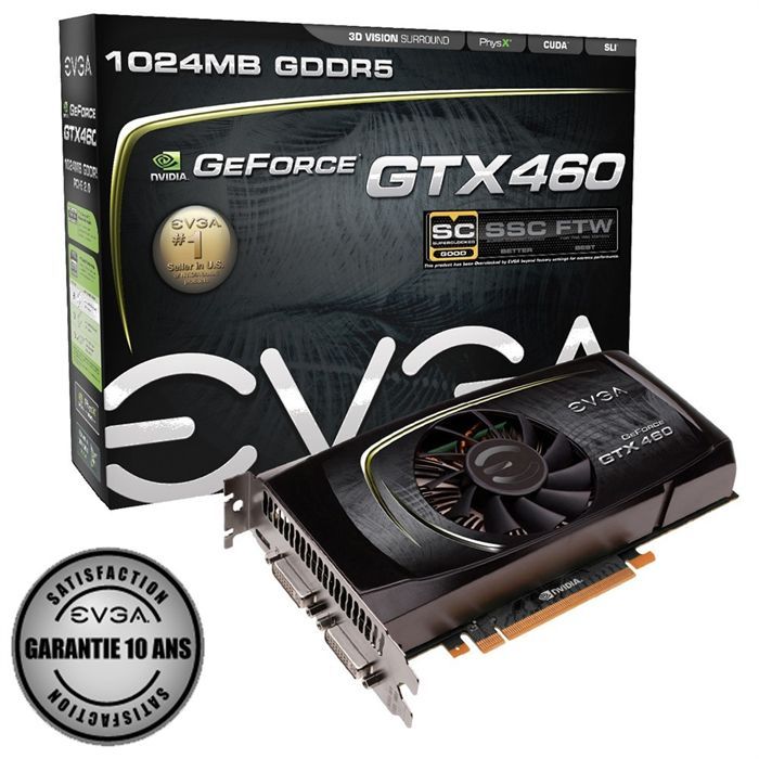 GTX 460 1Go SuperClocked   Carte graphique NVIDIA GeForce GTX 460