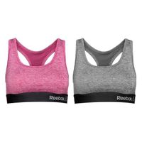Brassière REEBOK Lot de 2 Brassières de Sport Imprimées Rose Brassière REEBOK Lot de 2 Brassières de Sport Imprimées Rose