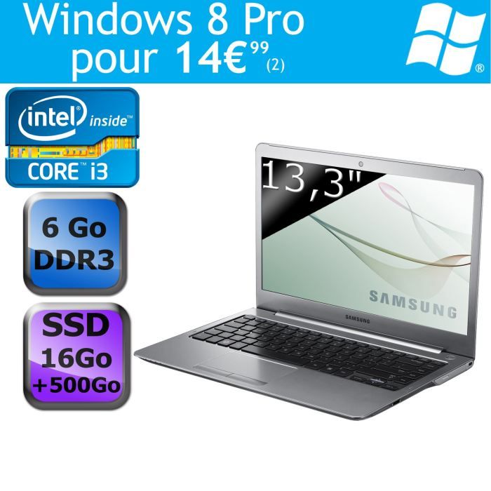 Ordinateur Portable avec écran 13,3   Processeur Intel® Core™ i3