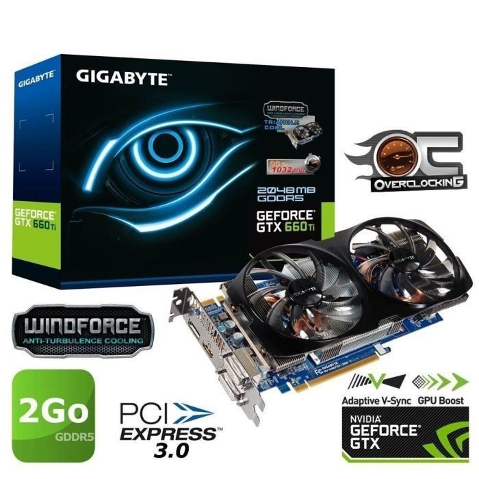 Gigabyte GTX660Ti 2Go GDDR5 OC   Achat / Vente CARTE GRAPHIQUE