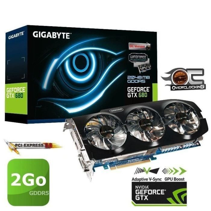 Gigabyte GTX680 2Go GDDR5 OC   Achat / Vente CARTE GRAPHIQUE Gigabyte