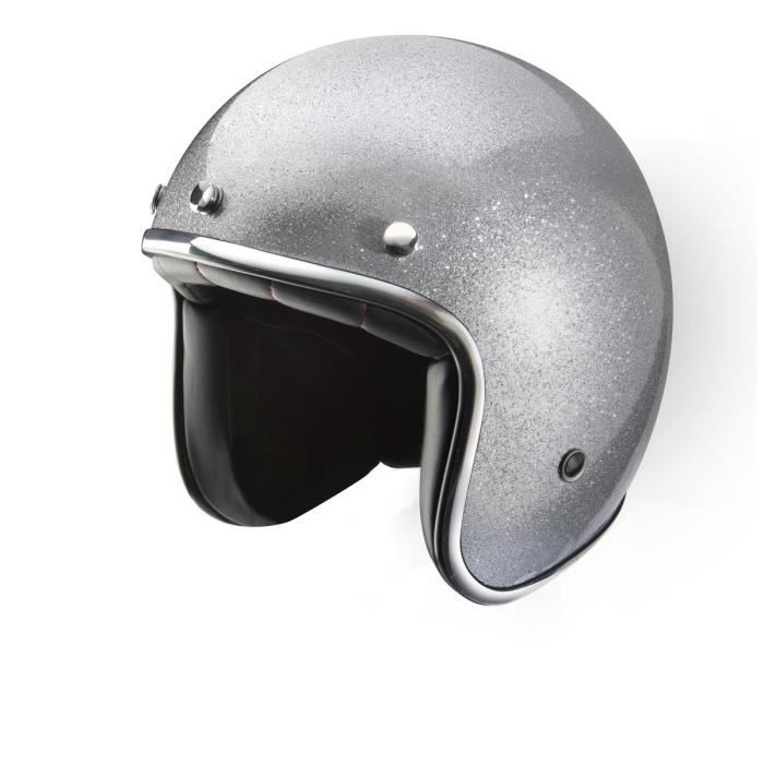 Nox N242 Casque Jet Gris Pailleté Achat Vente Casque Moto