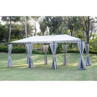 TONNELLE - BARNUM BEAU RIVAGE Tonnelle de jardin Sirocco - 6x3m - Gr TONNELLE - BARNUM BEAU RIVAGE Tonnelle de jardin Sirocco - 6x3m - Gr