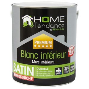 Peinture Satin Acrylique Blanc Achat Vente Pas Cher