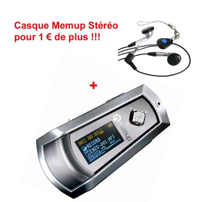 Memup Korus 512 Mo + Casque/Ecouteurs Stéréo Memup   Achat / Vente