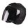 Casque moto jet avec visiere