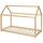 Lit enfant cabane classique en bois pin massif nat