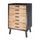 LOFT Meuble de rangement vintage marron + pieds bo