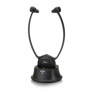 Casque audio universel L2BT Bluetooth multipoint SWITEL - Ecouteurs réglables - Amplification jusqu’à 110 db - TV Téléphone Tablette Casque audio universel L2BT Bluetooth multipoint SWITEL - Ecouteurs réglables - Amplification jusqu’à 110 db - TV Téléphone Tablette
