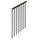 Kit balustrade en métal L.100 cm + Main courante e