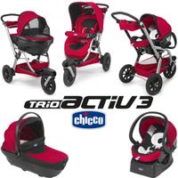 POUSSETTE CHICCO Poussette combinée Trio Activ3 Red Wave - 3 POUSSETTE CHICCO Poussette combinée Trio Activ3 Red Wave - 3