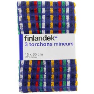 FINLANDEK X3 Torchons 45X65 Mineurs