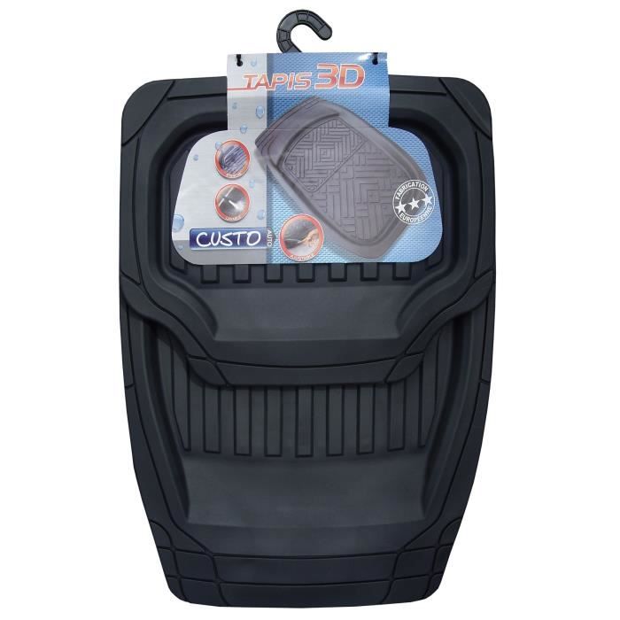 Jeu de 4 Tapis PVC Arizona Noir