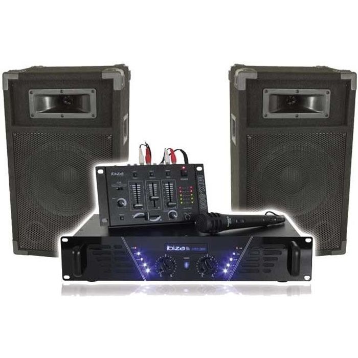 IBIZA BOOST DJ-300 Kit de sonorisation DISCO 480W