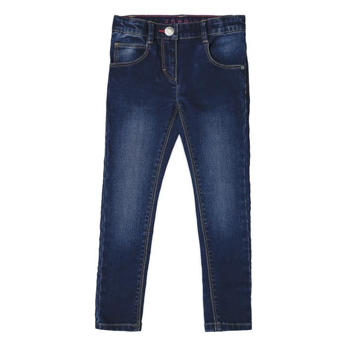 ESPRIT Pantalon Jean Denim Bleu Indigo et Rose Enfant Fille