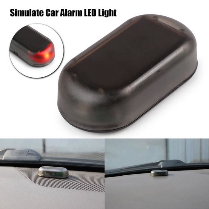 Clignotante Rouge Lampe Vol Led Solaire Alarme Anti Lumière Voiture Imitation D'alerte mOPyvnwN80