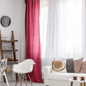 Voilage First - 140 x 250 cm - Rose Fuchsia Voilage First - 140 x 250 cm - Rose Fuchsia