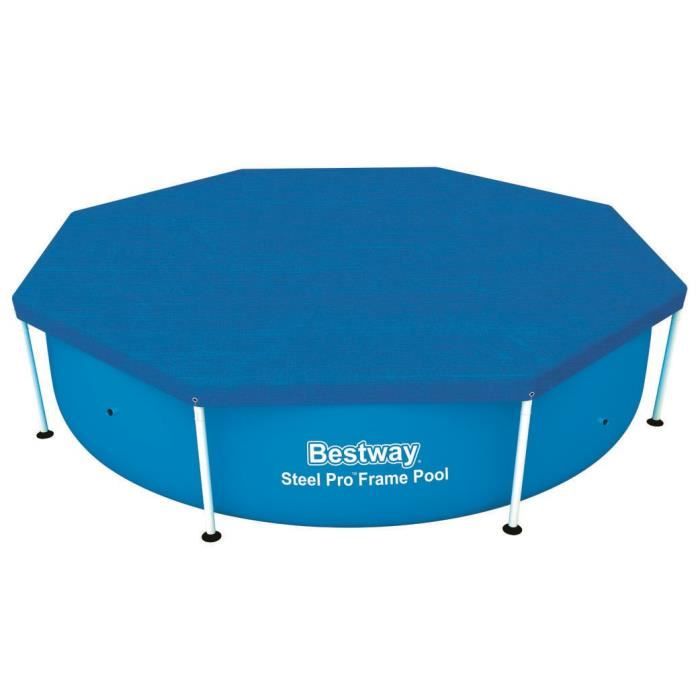 BESTWAY Bâche 4 saisons pour piscine Frame Pool ronde Ø 244cm