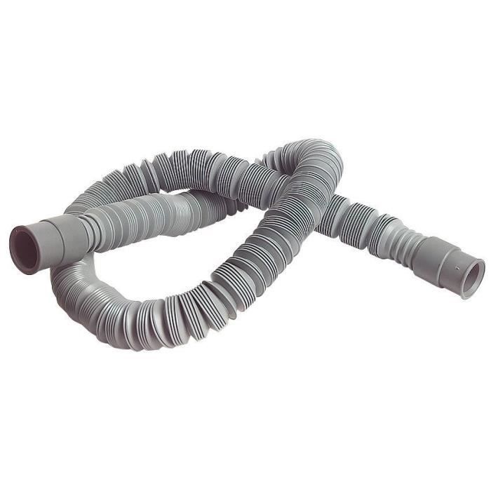 SOMATHERM Flexible d'évacuation extensible à 2 embouts droits - 0,3 à 3 m