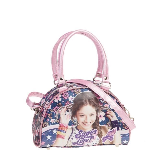 SOY LUNA Sac à Main Bowlling SUPERLIKE Rose et Bleu Enfant Fille