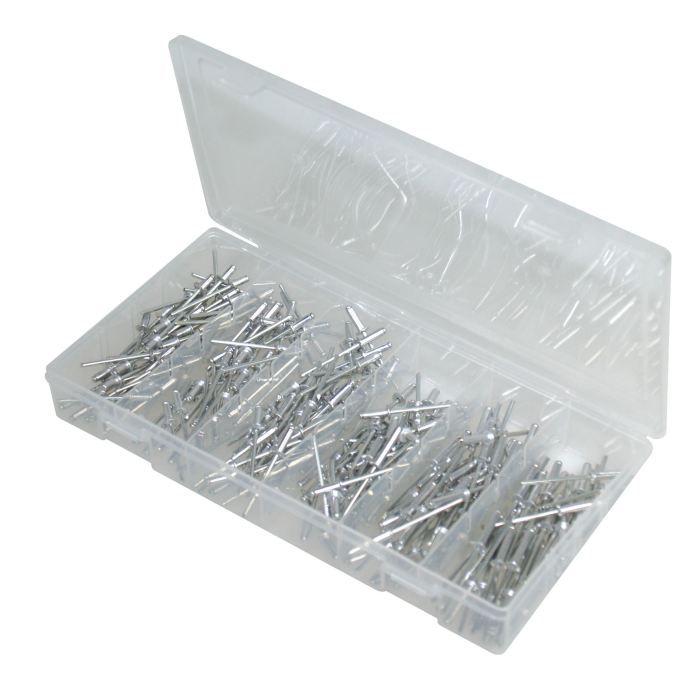 AUTOBEST Coffret De 300 Rivets 3,2 mm, Long Assortiis