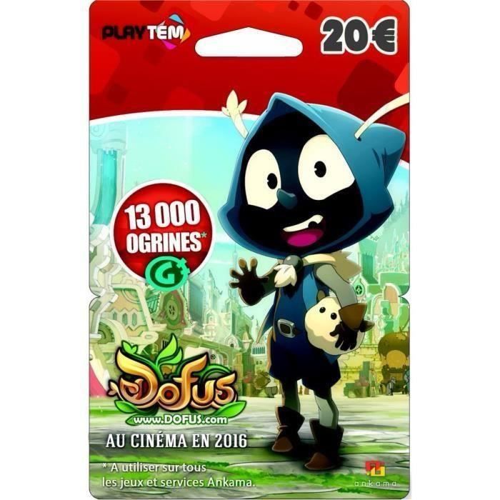 Carte Playtem Dofus Wakfu 20€