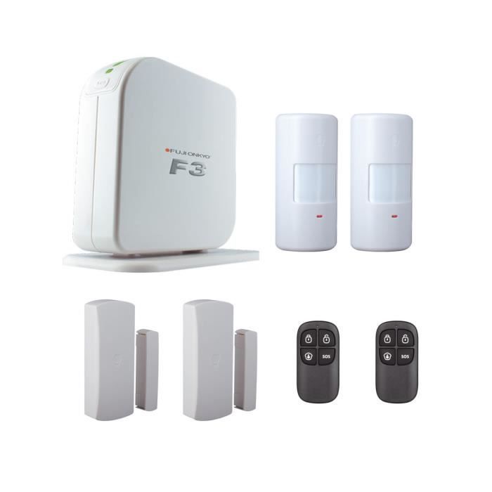 FUJIONKYO Pack Alarme maison sans fil GSM