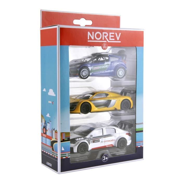 NOREV Lot de 3 pièces Jet Car Racing pour enfant