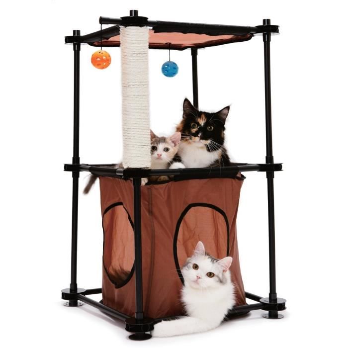 KITTY CITY Tour - Aire de jeux 79x45x45cm - Pour chat