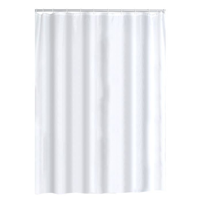 RIDDER Anneaux de rideau pour barre de douche - 12 pièces - Ø 20 mm - Blanc