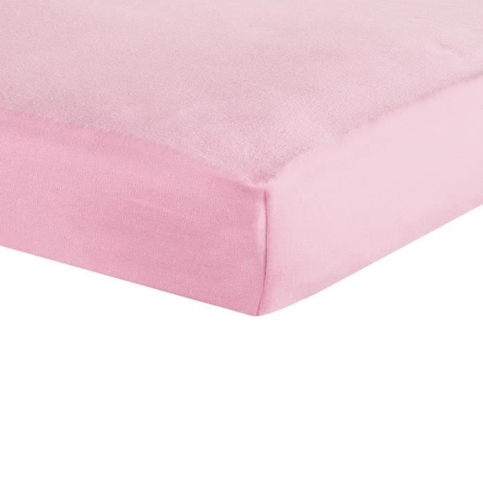 TROIS KILOS SEPT Drap housse - 70x140 cm - Rose